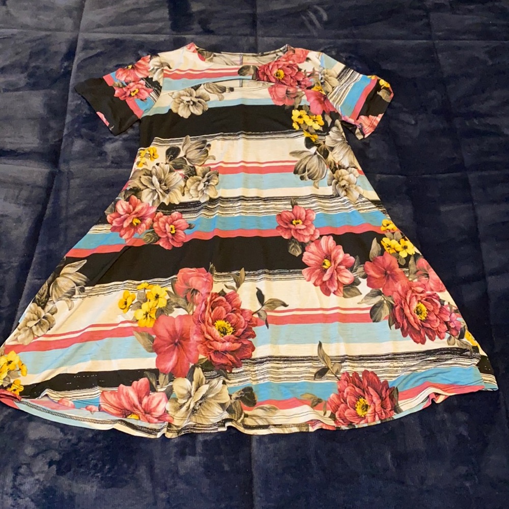 Floral/Stripes Tunic